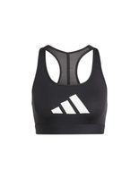 sujetador deportivo de fitness adidas powerreact big logo graphic mujer negro