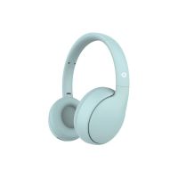 auriculares conceptronic parris04b inalambricos y con cable bluetooth para llamadas y musica azul claro
