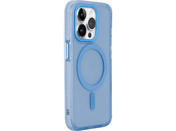 Funda móvil - ISY ISC 2448, Compatible con MagSafe, Para iPhone 15 Pro, Azul