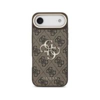 funda para movil guess air carcasa rigida marron con logo dorado para iphone 4g