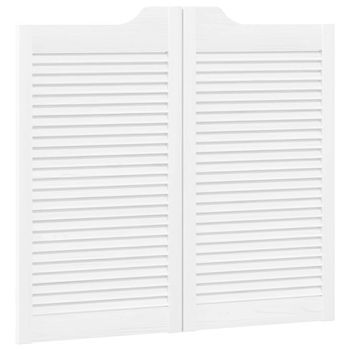 Puertas Batientes Blanco 90 X 50 Cm Madera De Pino Maciza Vidaxl