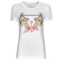 guess camiseta ss cn triangle flowers tee para mujer