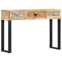 mesa consola de madera maciza de mango 110x30x76 cm vidaxl