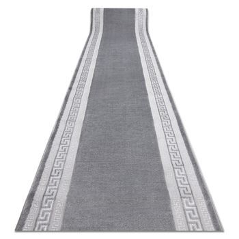 Alfombra De Pasillo Structural Mefe 2813 Marco, Llave Griega Dos Nivel 200x100 Cm