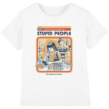 Steven Rhodes Camiseta Let's Find A Cure For Stupid People para niña