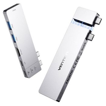 Dock USB-C Vention THZH0 con HDMI 4K, USB 3.0 y Thunderbolt