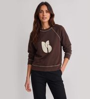 bash para mujer 1h26bart sudadera oversize bordada bart marron 36 casual algodon
