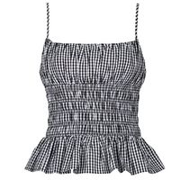 michael michael kors blusa gingham smock top para mujer