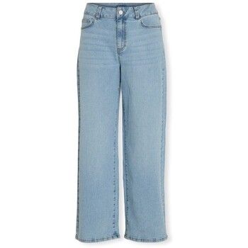 Vila Jeans Emma Wide Jeans - Light Blue Denim para mujer