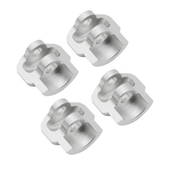 4PCS Amortiguador mejorado Tapa protectora de metal Piezas de coche RC para accesorios de modelo universal 1/8 1/7