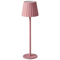 lampara de mesa moderna aluminio hierro interior exterior rosa pastel pombeiro