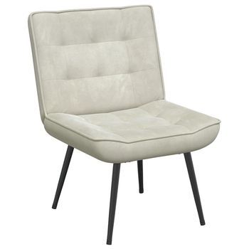 Sillón De Relax Terciopelo Crema 64x74x84 Cm Vidaxl