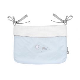 Cesta de pañales con lazos Dream Big Azul