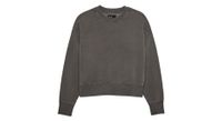 sudadera fox wordmark women s oversized gris