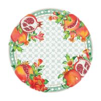 pequeno plato de melamina con estampado de granadas o 23 cm