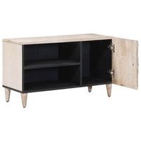 mueble de tv  mueble de salon  gabinete de tv 80 x 315 x 46 cm madera de mango maciza