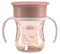 chicco vaso de aprendizaje 360 rosa 12m 200 ml