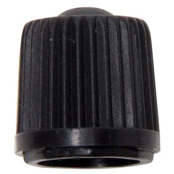 Qty 100 Plastic Valve Cap Black