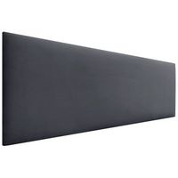 dhome cabecero de terciopelo liso 135x50 camas 120135140 - gris oscuro