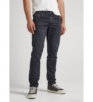 Pepe Jeans para hombre. PM211493YB2 Jeans Stanley negro (31/32), Casual, Algodón, Denim, Sostenible