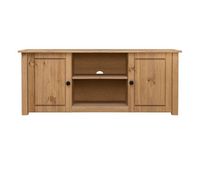 mueble para tv de madera maciza pino estilo panama 120x40x50 cm