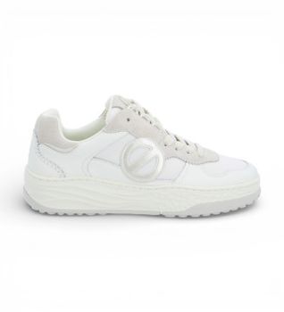 NO NAME para mujer. UNTCAL0 Zapatillas de Piel Tyler Court blanco (38), Plano, Cordones, Casual