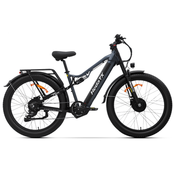 Bicicleta Eléctrica Hedatx Tx29, Doble Motor, Fatbike De 27,5