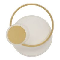 lampara de pared de metal dorado con 3 luces cm 29x65x34