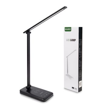 Lámpara de Escritorio con Cargador Inalámbrico y 42 LEDs, Iluminación Eficiente para tu Oficina o Estudio