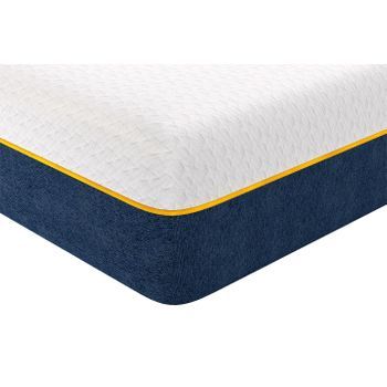 Colchón De Espuma Viscoelástica, Colchón Ergonómico De 140x190 Cm De Grosor Con Funda Transpirable Agradable Para La Piel, Rattantree