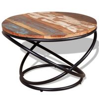 mesa de centro de madera maciza reciclada 60x60x40 cm vidaxl