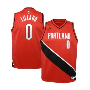 Camiseta Damian Lillard Portland Trailblazers Nike Swingman Statement Edition Junior