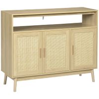 aparador de cocina 120x40x97 cm madera natural