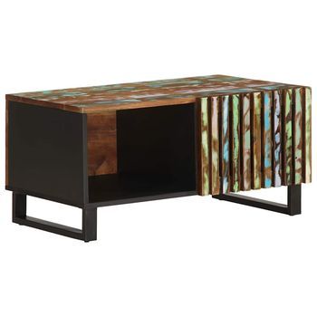 Mesa De Centro Madera Maciza De Acacia 80x51x40 Cm Vidaxl