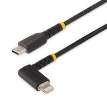 StarTech.com Cable de 1m USB-C a Lightning - Cable USB 2.0 a Lightning Acodado - Cable USB Tipo C a Lightning - Cable de Carga - Cable Lightning con CertificaciÃ³n MFi para iPhone