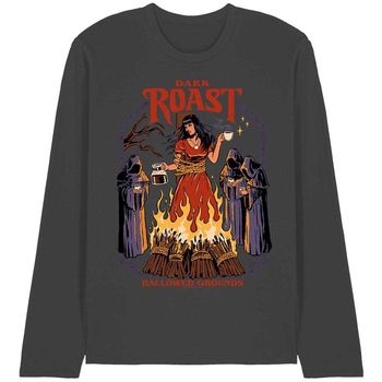 Steven Rhodes Camiseta manga larga Dark Roast para mujer