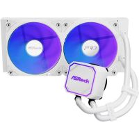 refrigeracion liquida asrock pro white 240 argb 240mm 2 ventiladores argb