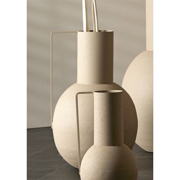 Jarron Metal Topo Con Asa 56 Cms. 37dx56 Cms