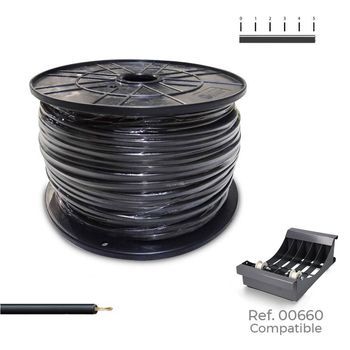 Cable Eléctrico Multicore H07z1-k Negro - 1,5 Mm, Bobina De 500 M