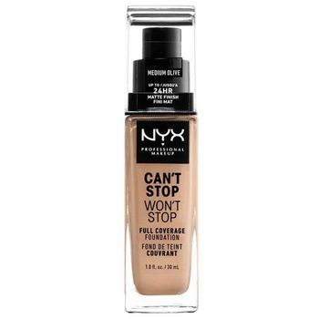 Base De Maquillaje De Alta Cobertura Can't Stop Won't Stop - Nyx - 09 Medium Olive