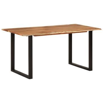 Mesa De Comedor | Mesa De Cocina De Madera Maciza De Acacia 154x80x76 Cm