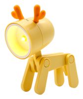 realpower 486315 lampara de mesa led naranja amarillo