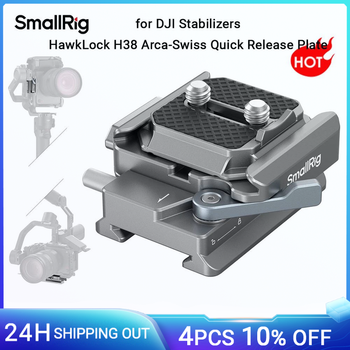 Placa de liberación rápida SmallRig HawkLock H38 Arca-Swiss para DJI RS 4 / RS 4 Pro / RS3 / RS 3 Pro / RS 3 Mini estabilizadores -4639