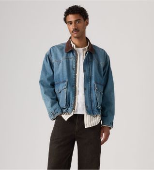 Levi's para hombre. 007SO-0000 Chaqueta Hilltop azul (S), Casual, Algodón