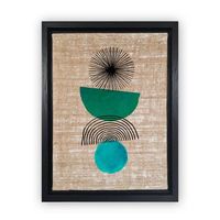 pintura decorativa lienzo lsj319906281923-4666 multicolor 46x66 cm