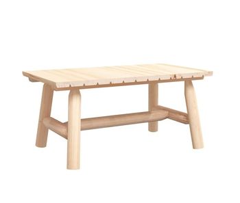 Vidaxl mesa de centro de madera maciza de abeto 90x50x41 cm