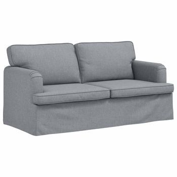 Sofá Gris Claro 162 X 80 X 85 Cm Tela Vidaxl