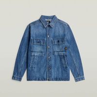 g-star raw cazadora vaquera d26462-d788 mosa overshirt-h127 worn in waterways para hombre
