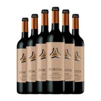 portia vino tinto seleccion de barricas 10 meses ribera roble 75 cl 15 vol pack de 6 unidades