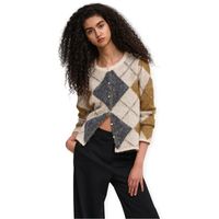 only chaqueta de punto noeme cardigan - oatmealargyledgm para mujer